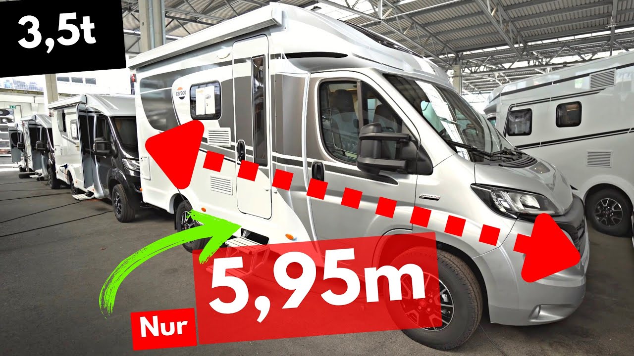 KURZ 4*: NUR 5,95m! DER KASTENWAGEN KILLER! Teilintegriertes Wohnmobil Carado T135 Edition 15.