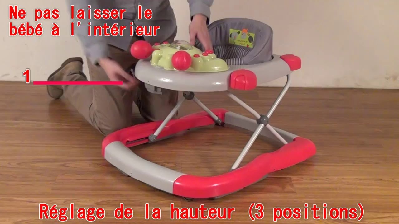Trotteur multi positions pour bébé TROT15. Vendu par bebeachat.com