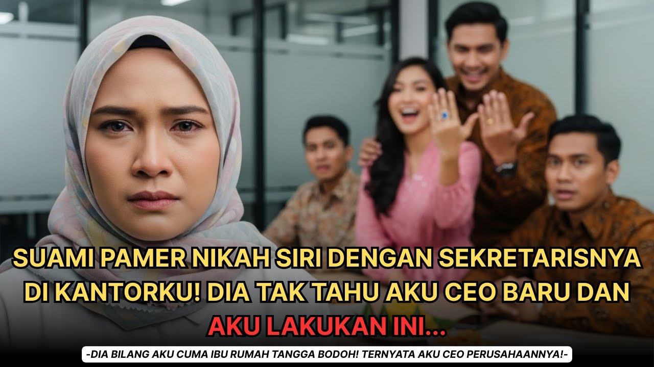 SUAMI PAMER NIKAH SIRI DENGAN SEKRETARISNYA DI KANTORKU! DIA TAK TAHU AKU CEO BARU & AKU LAKUKAN INI