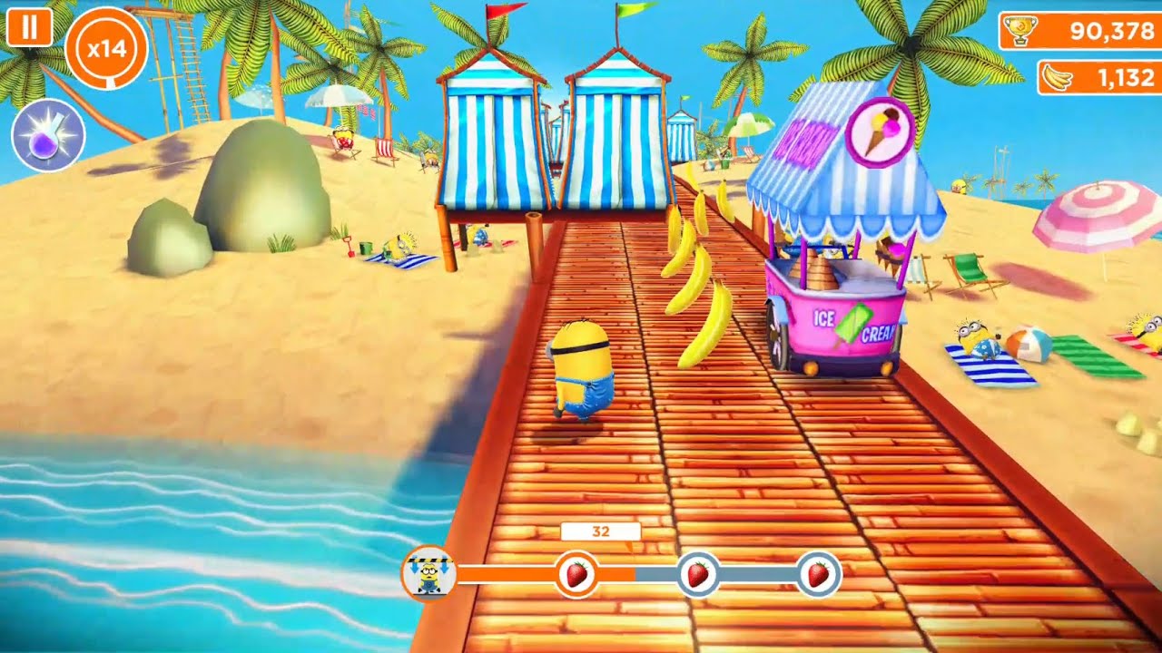 Minion Rush - Minion Beach Gameplay