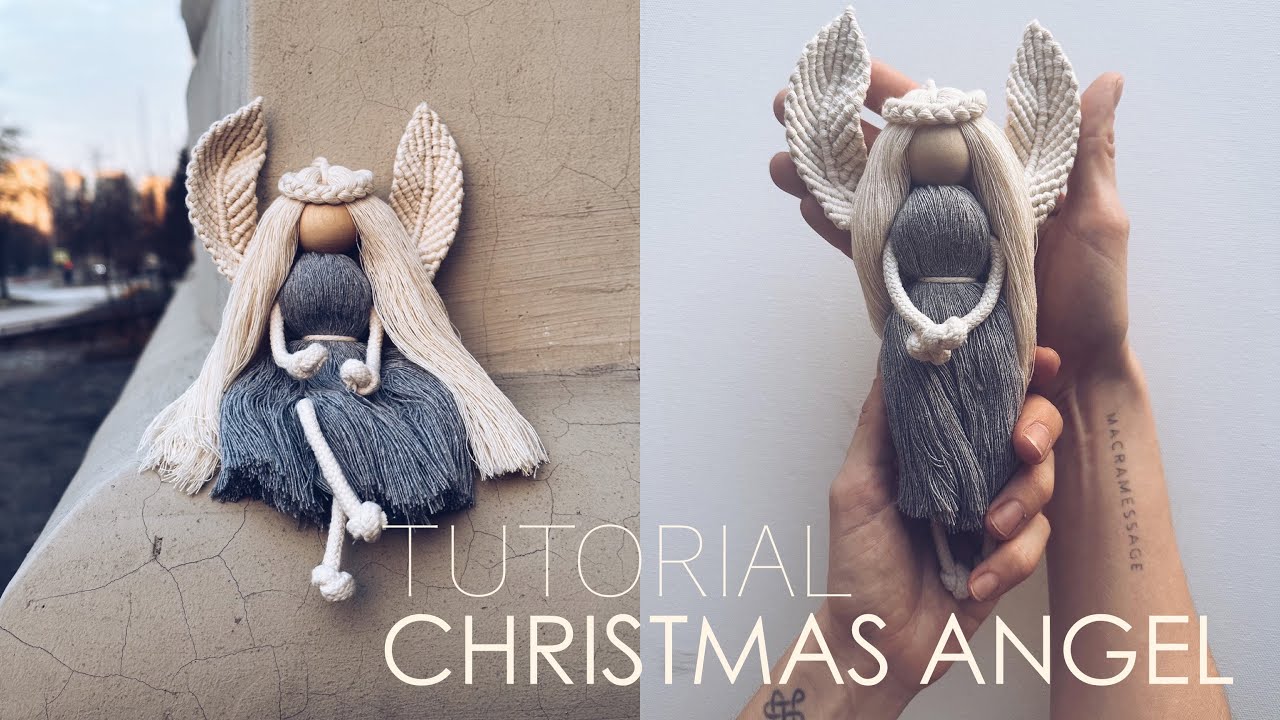 Tutorial Macrame Guardian Angel : Christmas Fairy