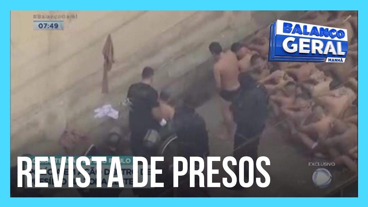 Polícia revista detentos em presídio de São Paulo