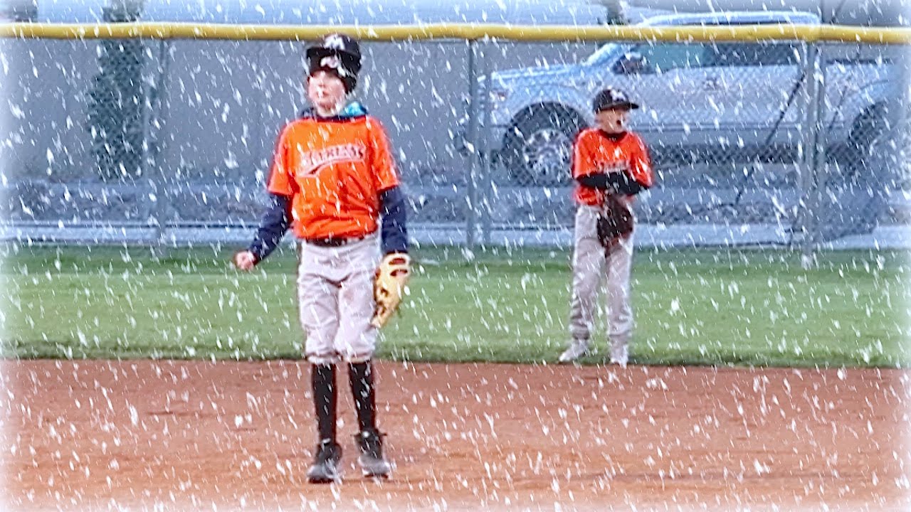 ⚾️BOYS BASEBALL GAME IN A BLIZZARD!❄️