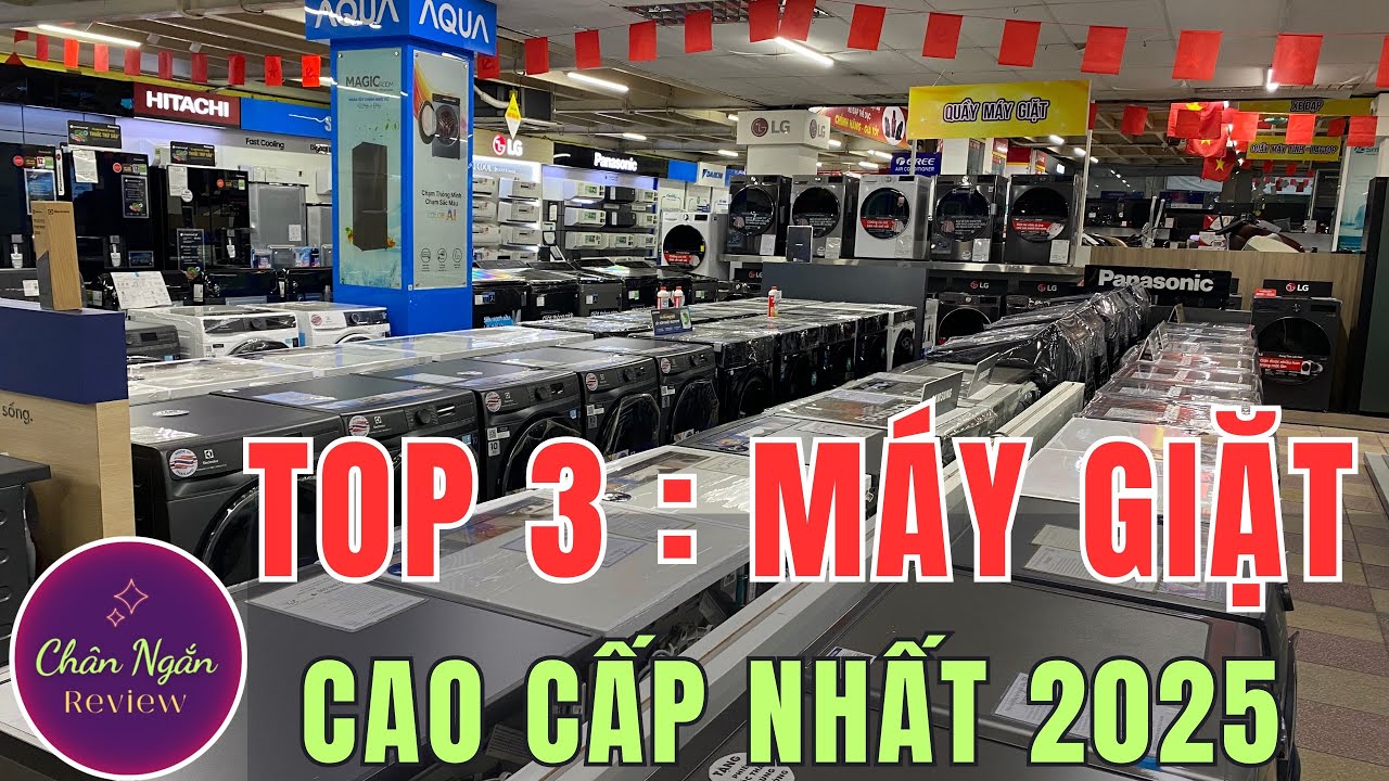 Top 3 Máy Giặt Cửa Ngang Cao Cấp 2025 Đáng Mua Nhất từ Electrolux, Panasonic và LG | Chân Ngắn RV
