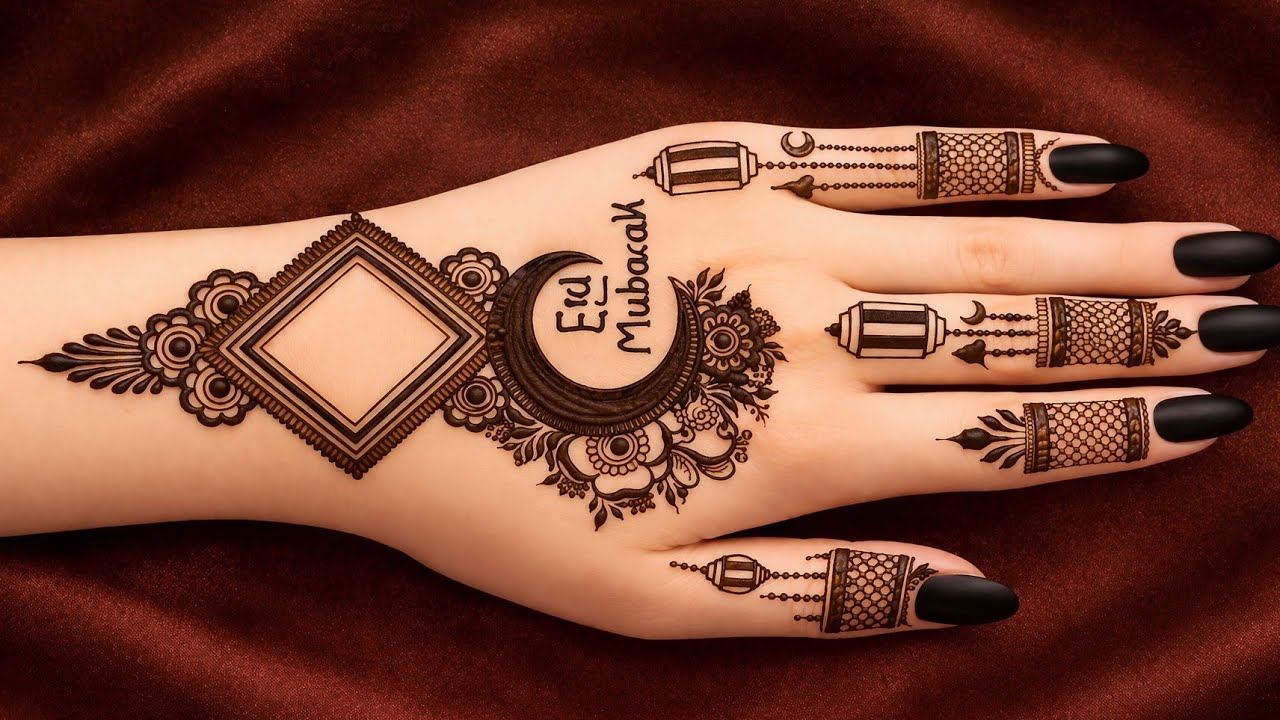 🌙 Eid Special Mehndi Design LIVE 💖 | Easy & Beautiful Mehndi for Beginners ✋ | Step by Step