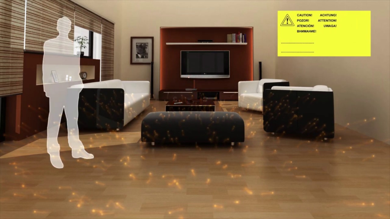 Riscaldamento radiante a pavimento per parquet e moquette