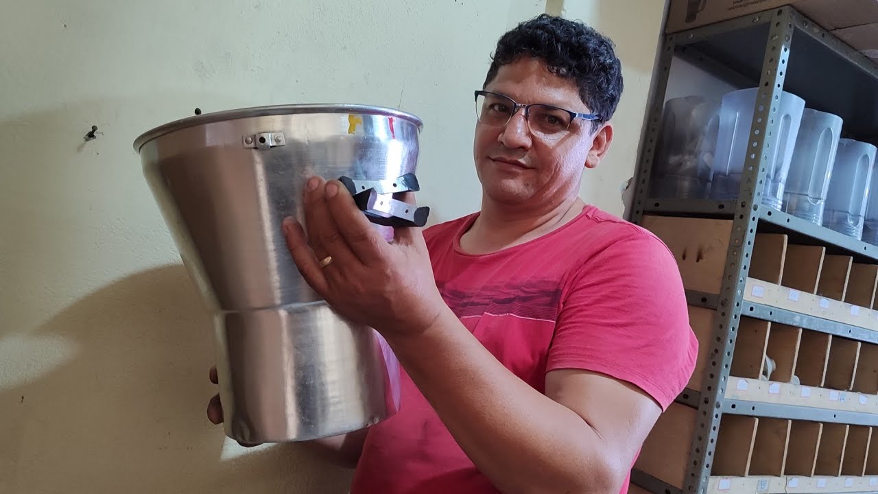 VEJA COMO COLOCAR ALÇAS EM UM CUSCUZEIRO DE ALUMÍNIO