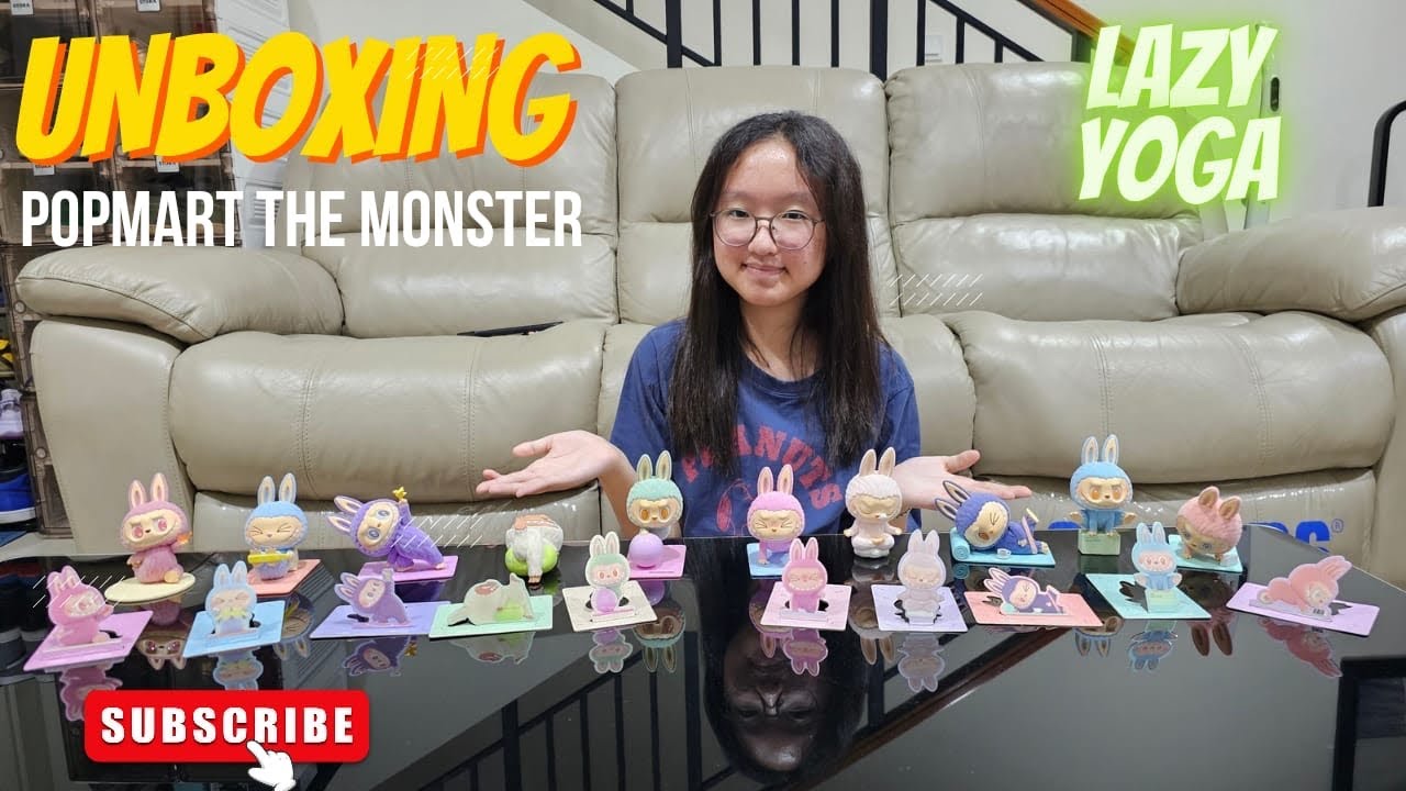 Opening POPMART THE MONSTER (LABUBU) LAZY YOGA