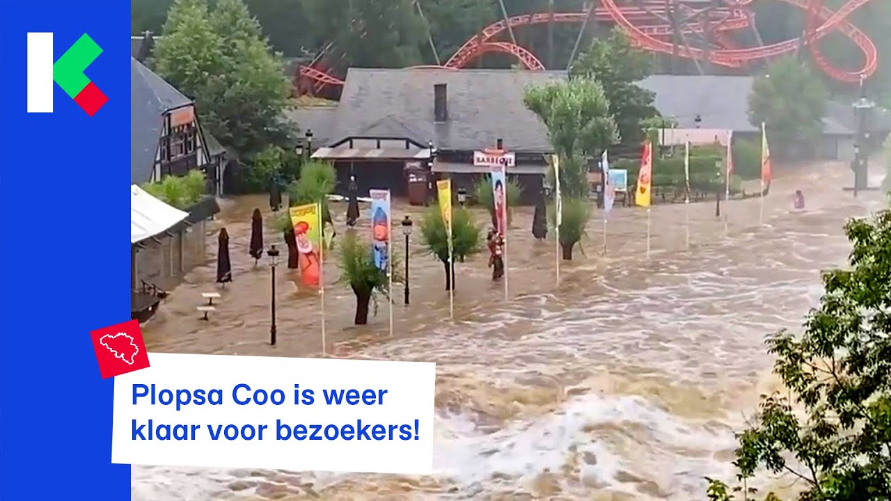 hoe ziet Plopsa Coo eruit, een week na de overstromingen?
