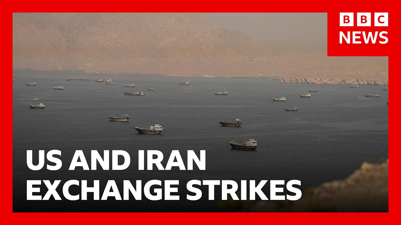 US and Iran exchange strikes and accuse each other of violating ceasefire | BBC News
