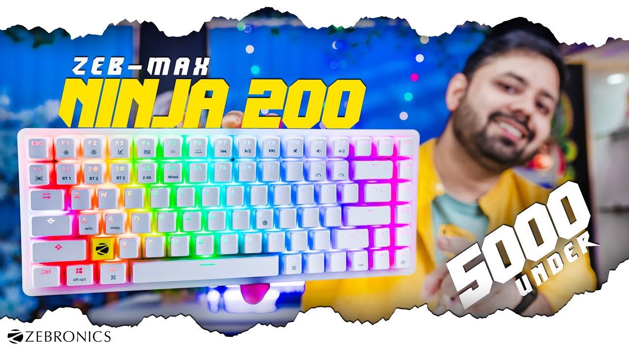 ZEBRONICS MAX Ninja 200 Is it the best Mechanical Gaming Keyboard under 5000 in 2023? @techboxhindi