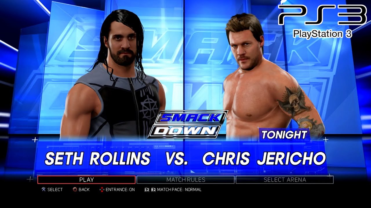 WWE 2K17 PS3 - Seth Rollins VS Chris Jericho [2K][mClassic]