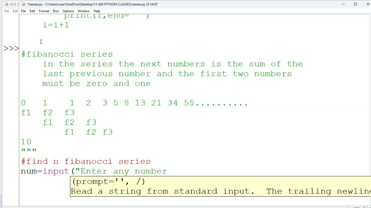“Python Interview Program: Fibonacci Series up to N & Find Nth Fibonacci Number”|#svcodeacademy