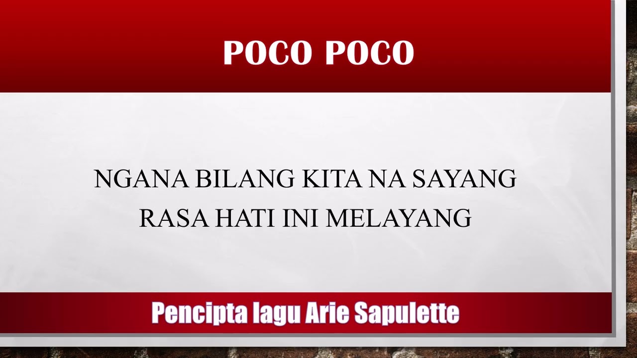 Instrument Musik Poco Poco ( Lagu Daerah Maluku Utara )