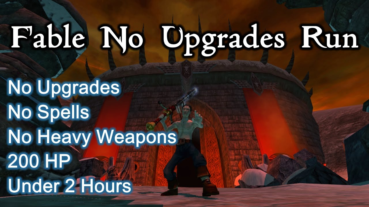 Fable: The Lost Chapters No Upgrades Speedrun Beaten In 1:58:37!