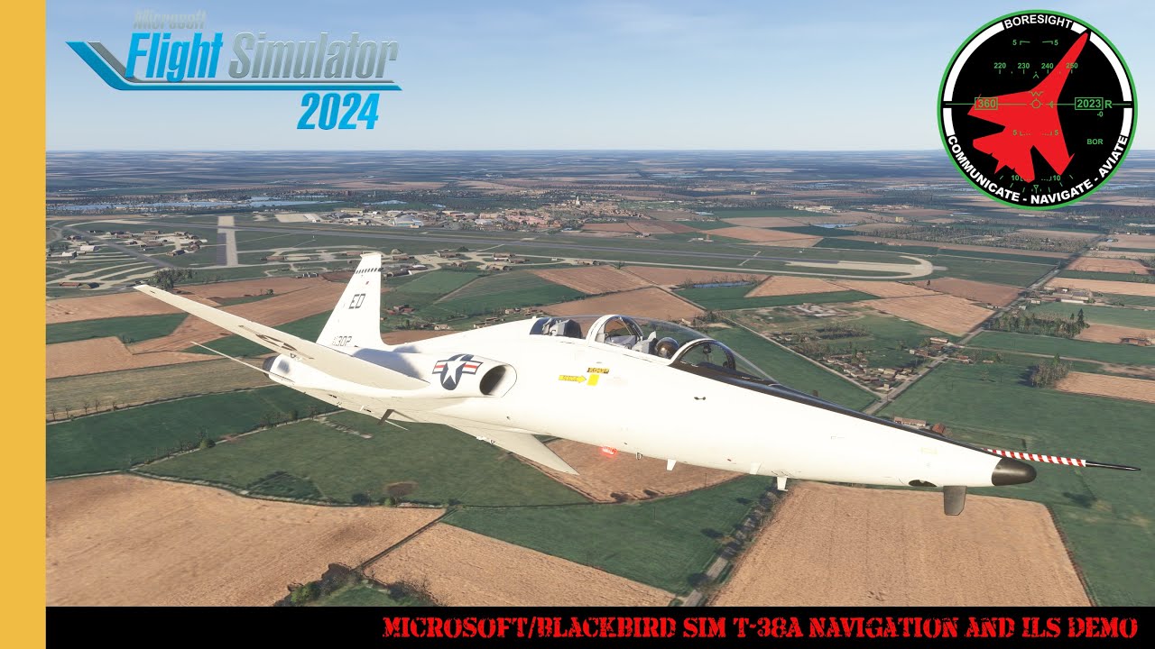 Microsoft/Blackbird Sim T-38A Navigation and ILS Demo | MSFS2024