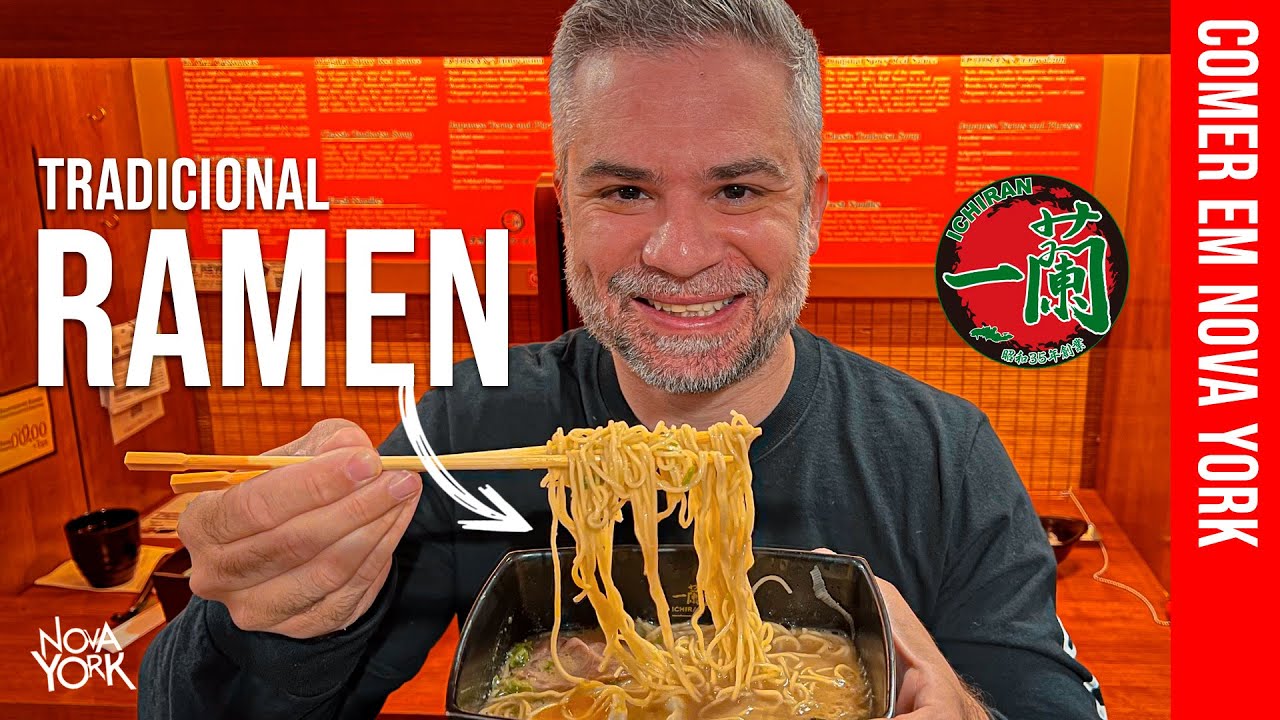 Experimentamos o FAMOSO RAMEN do ICHIRAN em Nova York