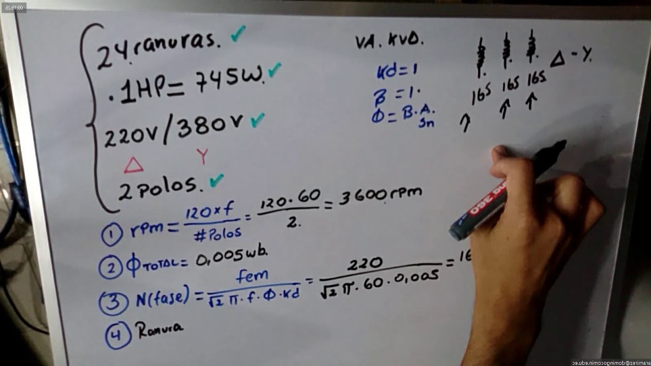 Cálculo de motor trifásico
