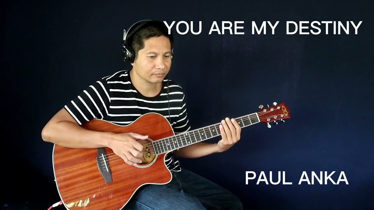 Paul Anka-You Are My Destiny,Instrumental Guitar With Lyrics