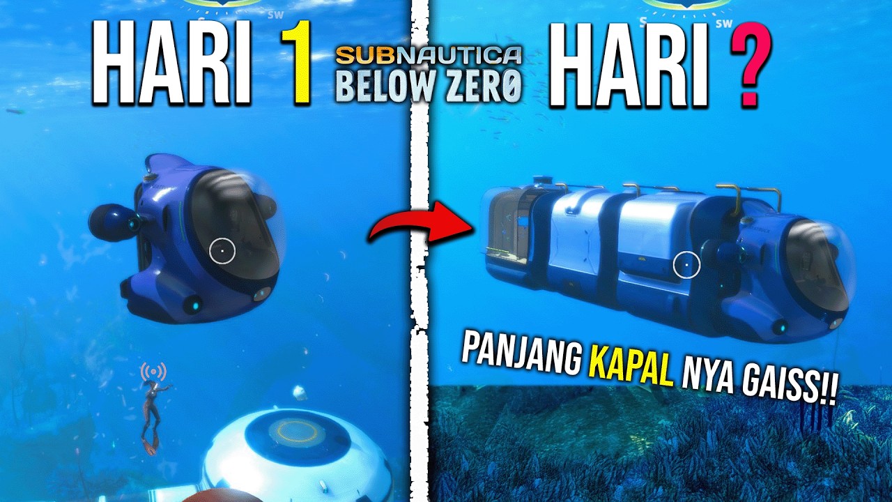 Dari Kapal Selam Kecil... Sampai BIKIN Kapal Selam Panjang Di Bawah Laut - Subnautica Below Zero