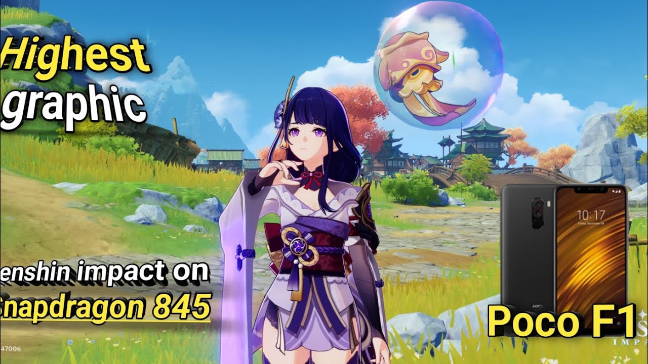 playing genshin impact on Snapdragon 845 || on Poco F1 in 2025