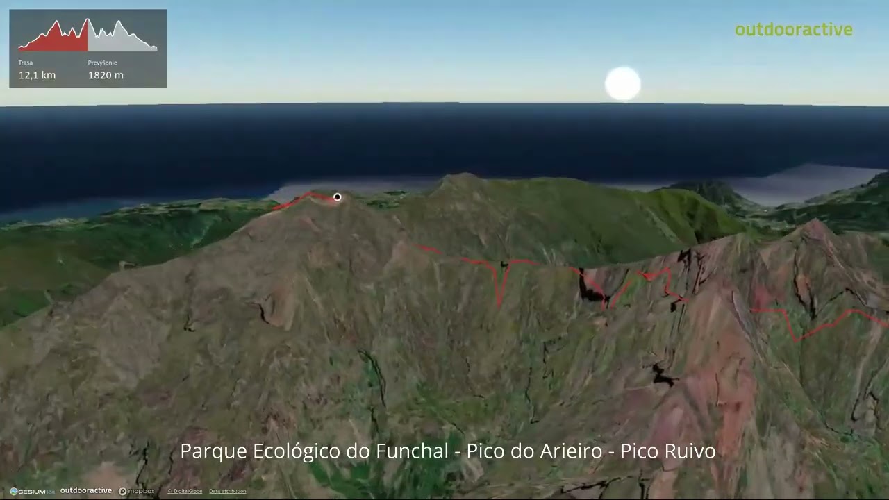 Parque Ecológico do Funchal - Pico do Arieiro - Pico Ruivo ∆ hiking trails ∆ 3d-trail.com/portugal/
