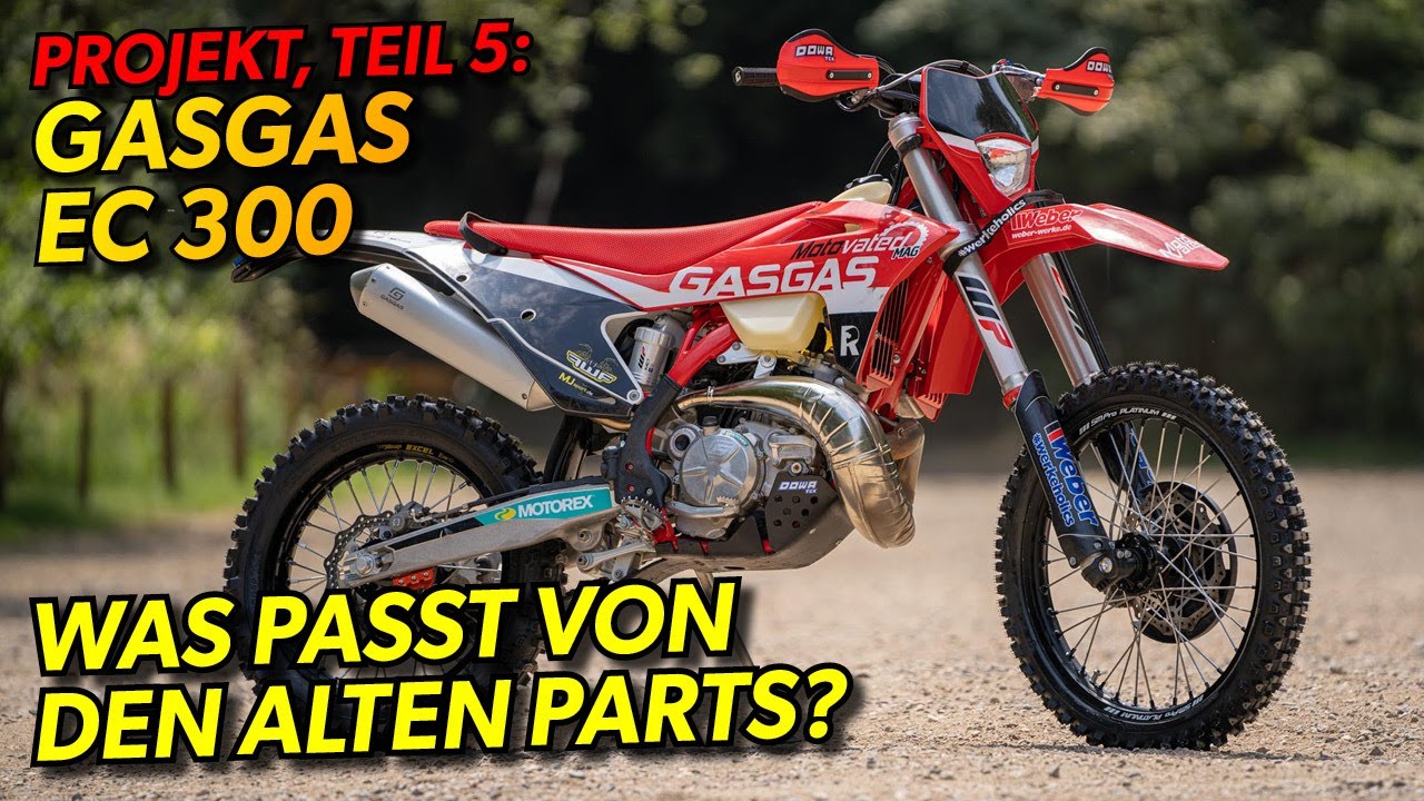 Projektbike GASGAS EC 300, Teil 5: alte Teile, die noch passen + offene Handschalen von DOWATEK