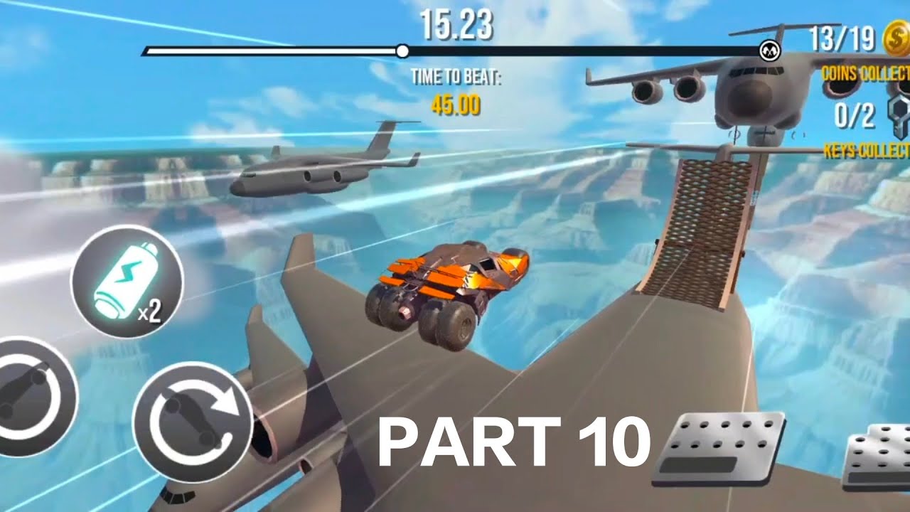 Crazy Cars Mega Ramp Jump Challenge 🚗🔥 Extreme Stunts Driving Game | Part 10
