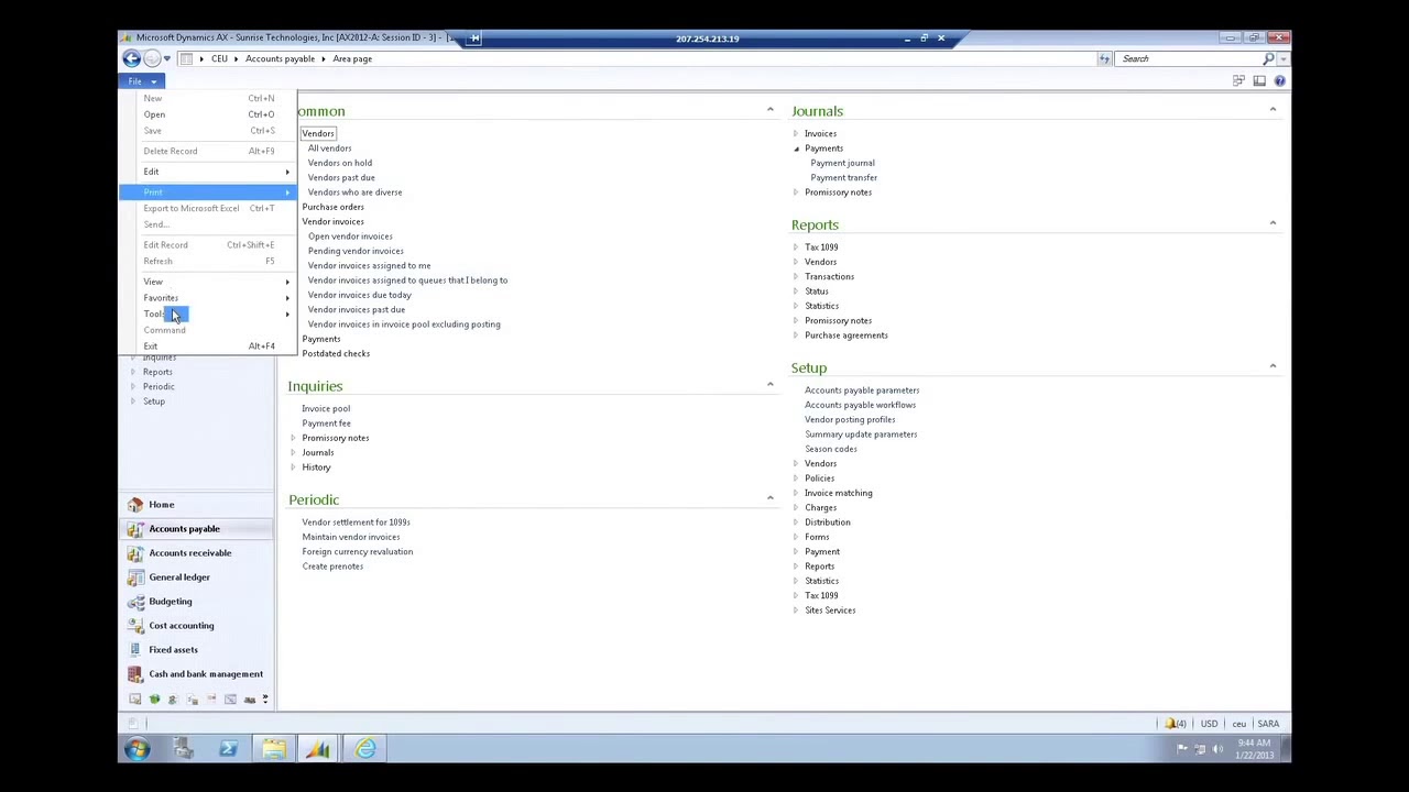 Microsoft Dynamics AX 2012 Overview Demonstration   YouTube