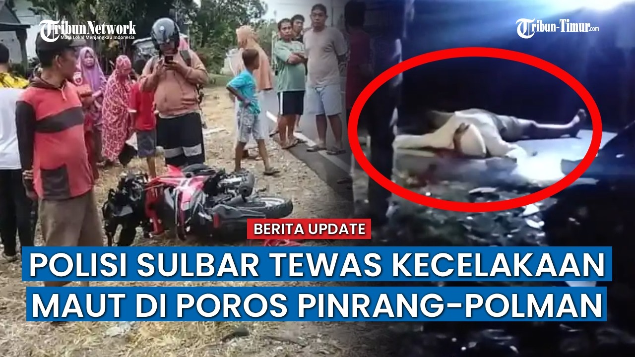 Dua Motor 'Adu Banteng' di Poros Pinrang-Polman, Anggota Brimob Polda Sulbar Tewas