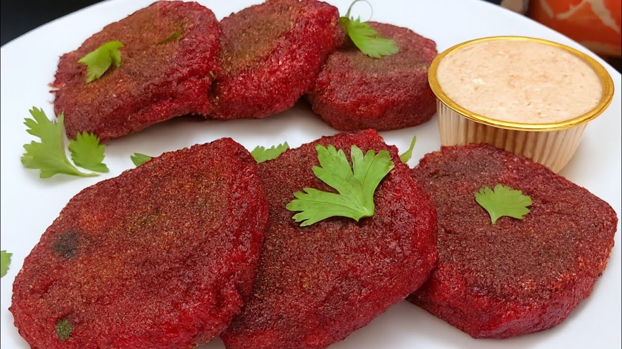 Healthy & Gluten-free Beetroot Tikki | হেল্দি ও টেষ্টি বিটরুট কাবাব | Beetroot Tikki in bengali |