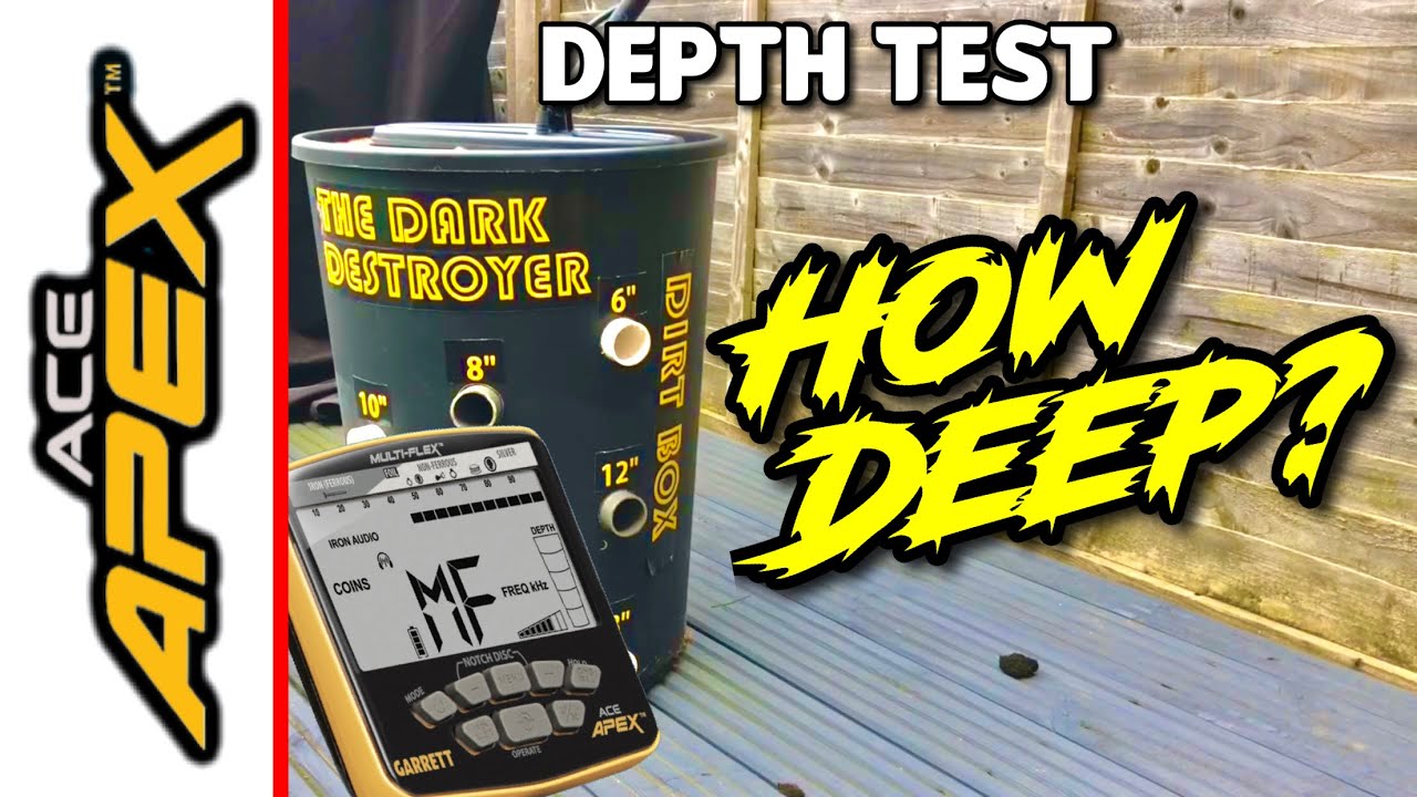 SHOCKING Garrett Ace Apex GOLD and SILVER Depth Test