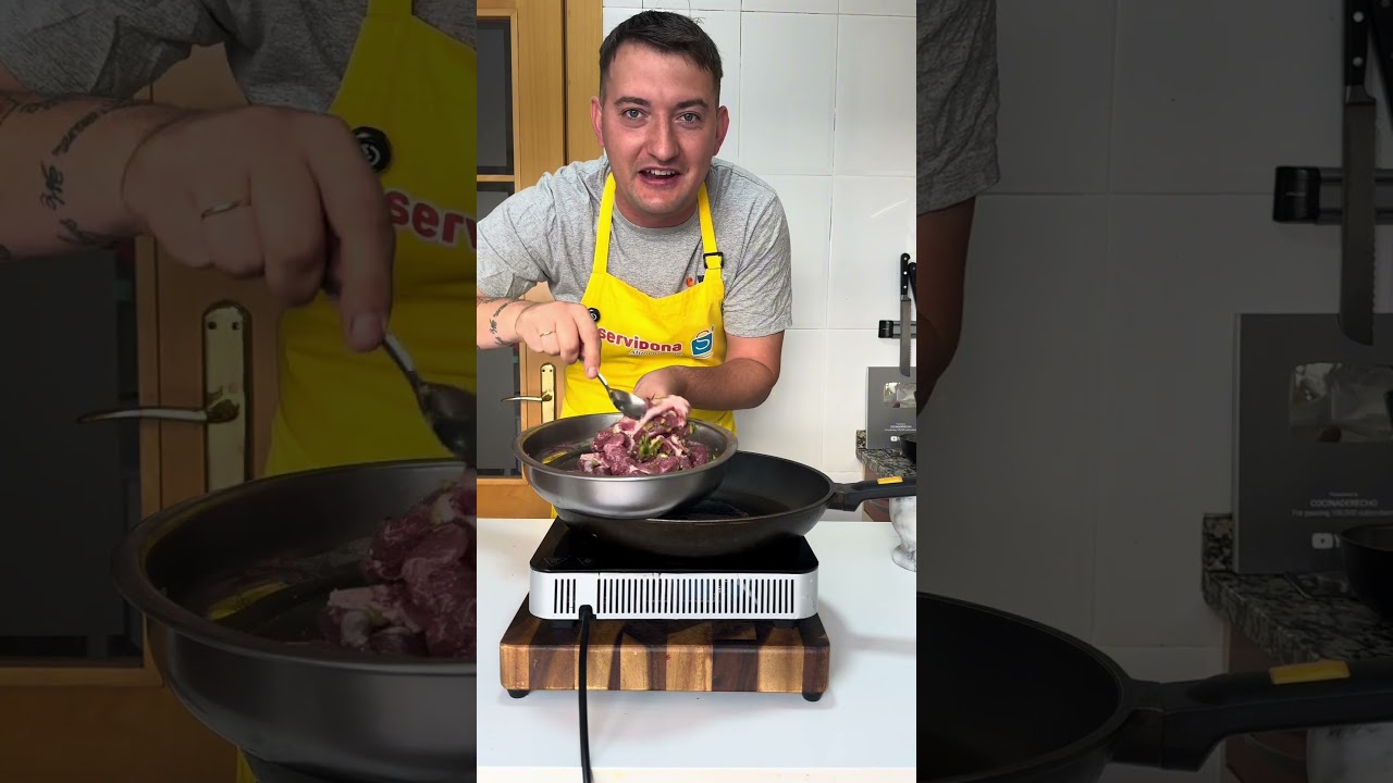 Pluma 🪶 al ajillo🐷 .#pluma #ajo #receta #cerdo