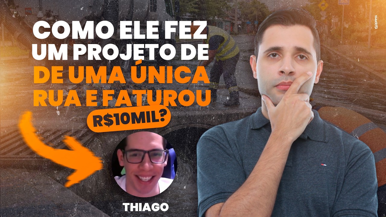 Como ele fez um projeto de Drenagem de uma única rua e faturou R$10mil?