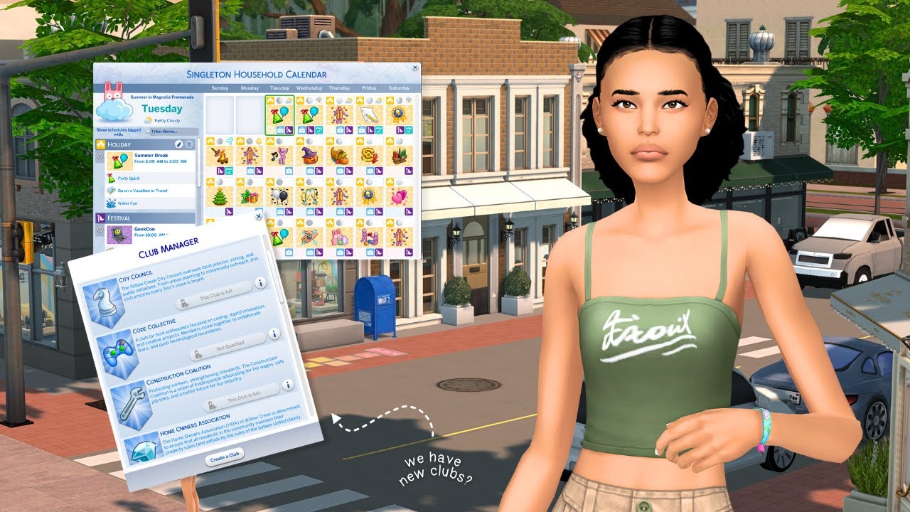 Clubs, Calendars, and Other NO CC Save File Updates | The Sims 4 🤎