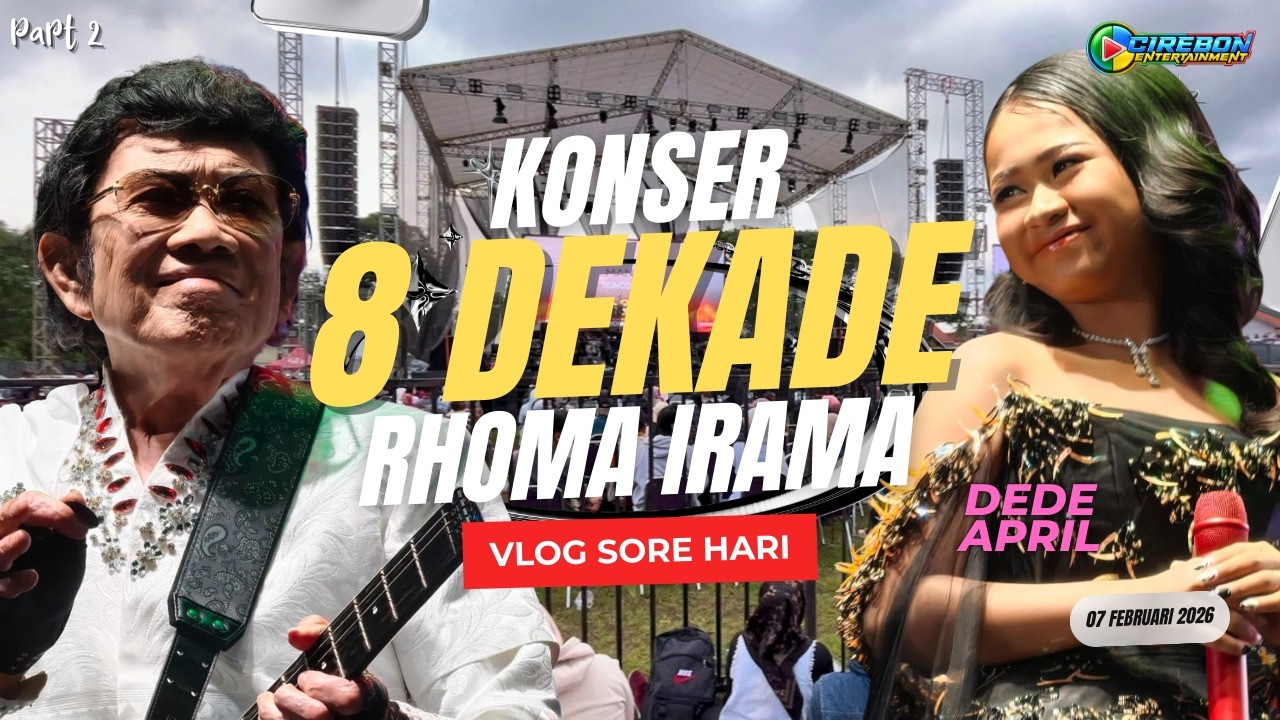 Suasana Persiapan Part 2 Konser 8 Dekade RHOMA IRAMA bersama DEDE APRIL Stadion Ranggajati Cirebon 