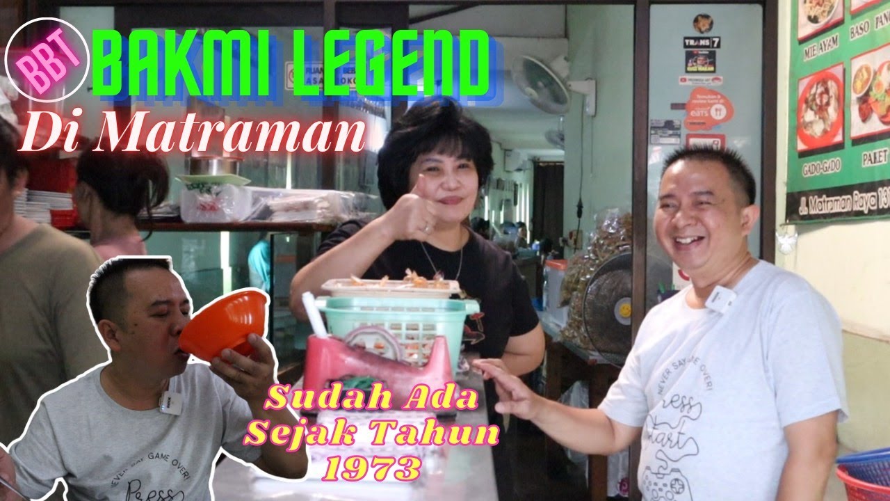 BAKMI LEGEND Di Matraman Sudah Ada Sejak Tahun 1973 Rasa Daging Ayamnya Khas Banget..!!!