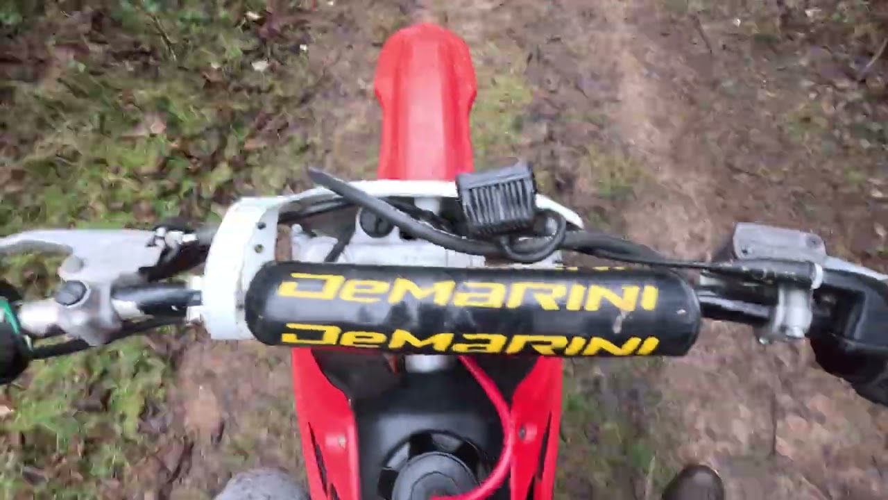 Riding in the mud #crf150f #dirtbike #fyp #subscribe 