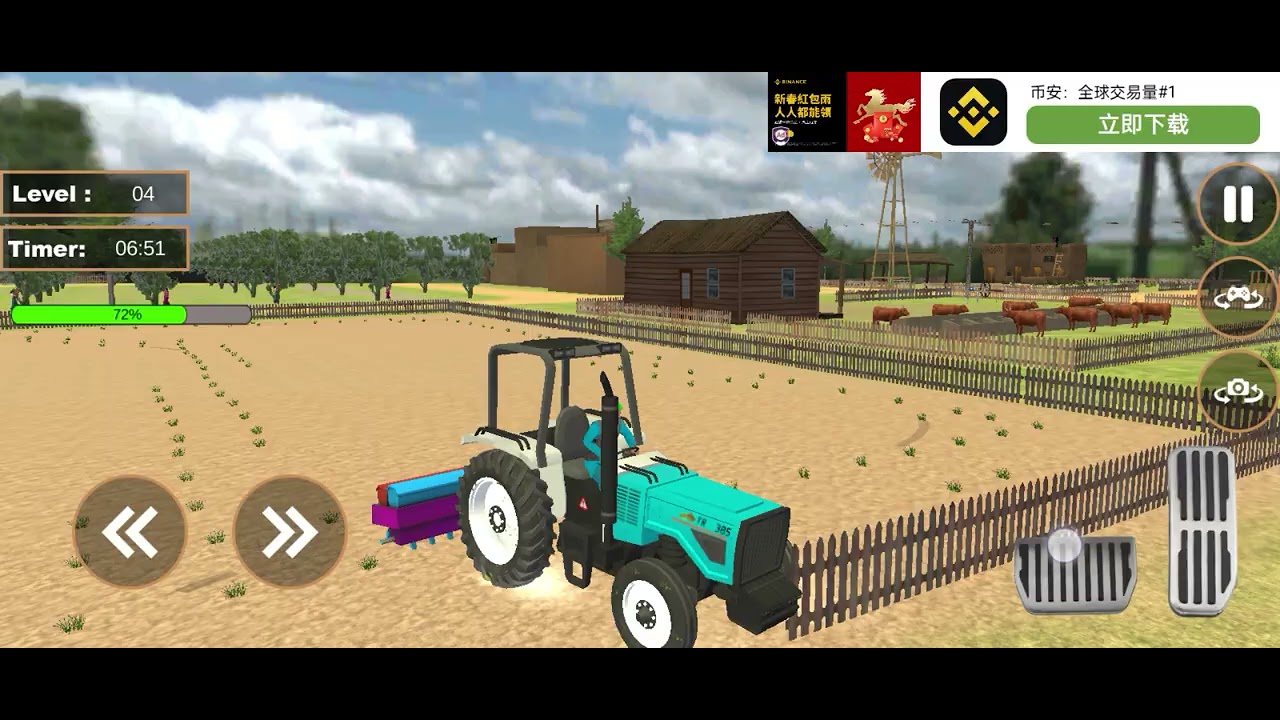 Tractor driving#farminglife #automobile #bussimulatorindonesia #bussimulator #farming 