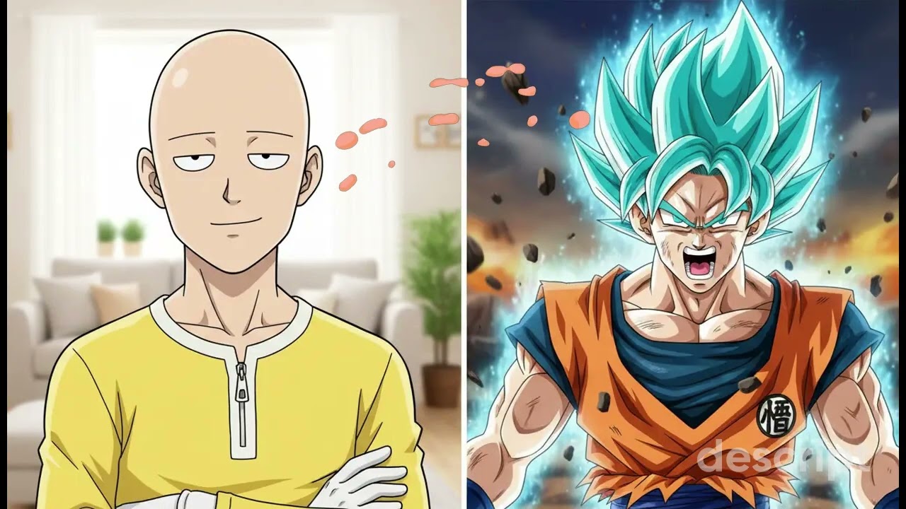 Saitama vs  Goku  Power vs  Punchline