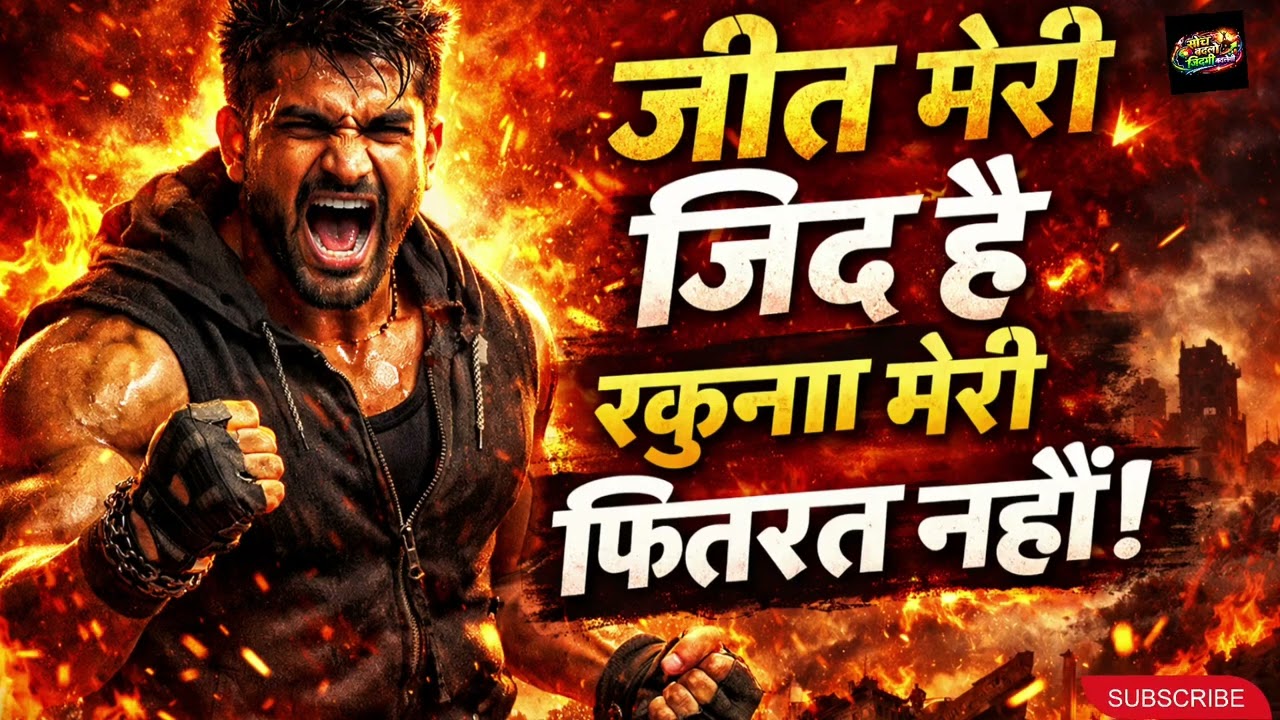 “जीत मेरी जिद है – रुकना मेरी फितरत नहीं | Powerful Motivational Speech | Never Give Up Motivation”