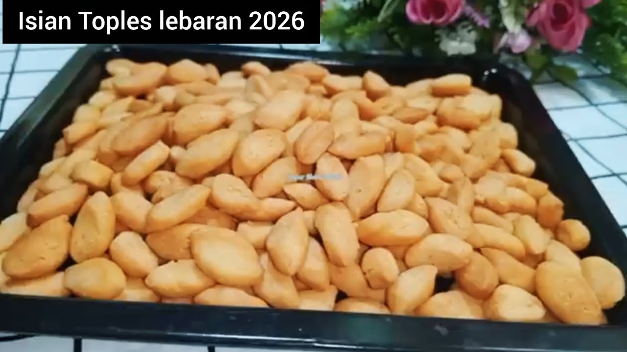 ISIAN TOPLES LEBARAN 2026 ‼️KUE KETAPANG TANPA KELAPA SANGRAI.Ngeprul,Renyah, Gurih @DapurMamaNinda 
