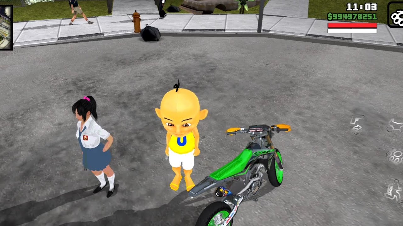 Upin antar Kaka ke sekolah 🤣 Oyanio Tv