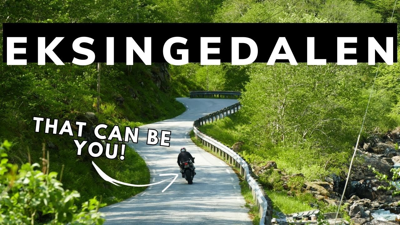 Motorcycle Trip in NORWAY most SURPRISING Roads EVER - Eksingedalen! A TRUE Pearl among all places!