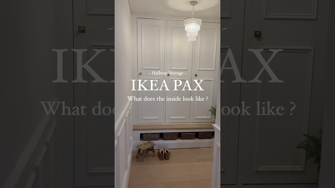 IKEA PAX hack - Hallway Storage DIY Hack 
