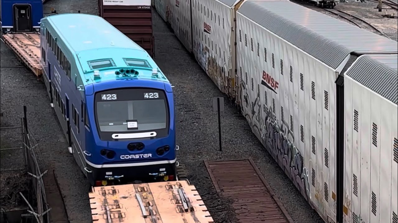NCTD Coaster Series X BiLevels, Amtrak DASH 8 powering Pacific Surfliner, Montana Rail Link, NS, etc