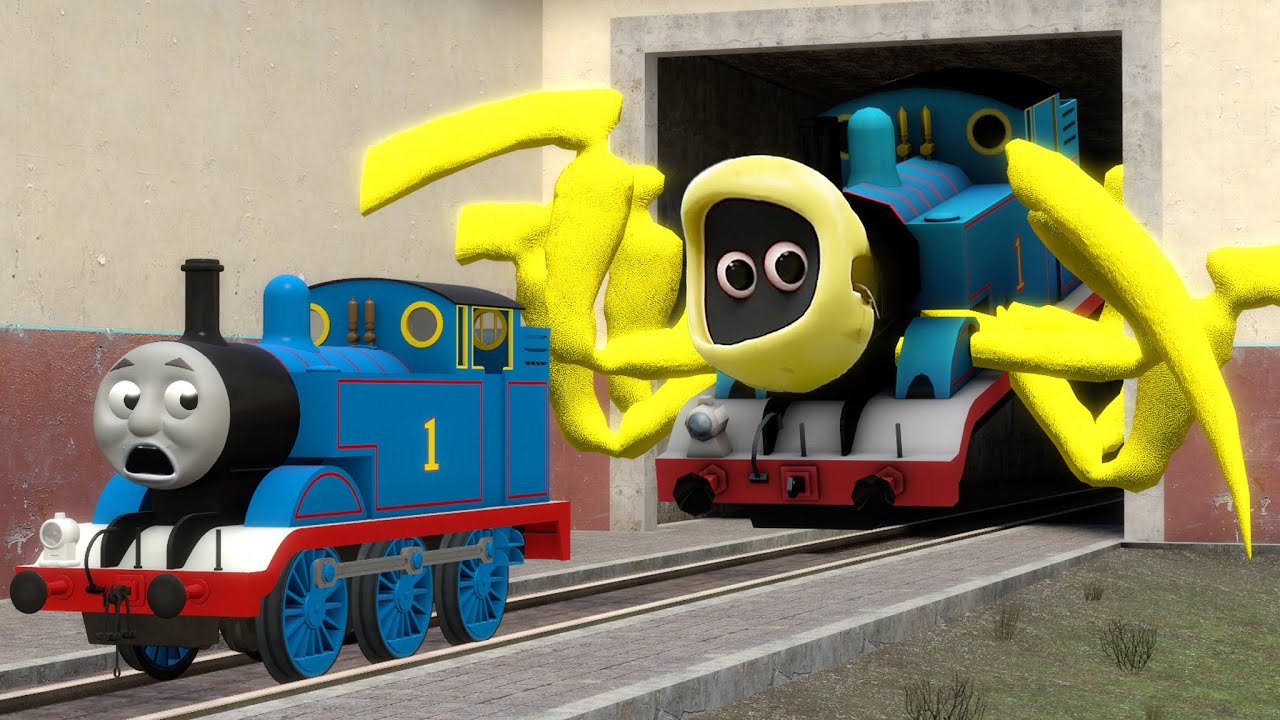 Building a Thomas Train Chased By Cursed Thomas turned into Bone Thief in Garry's Mod