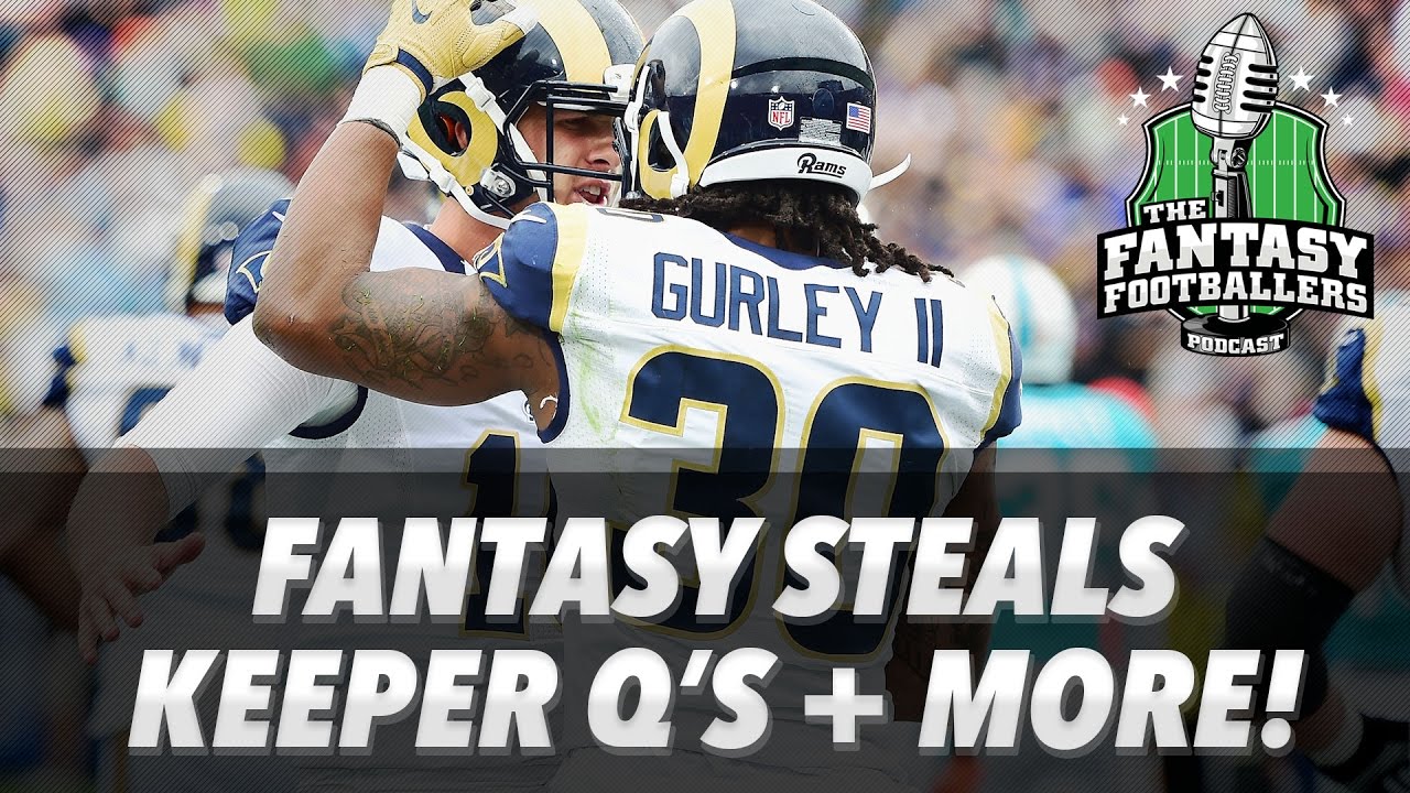 Fantasy Football 2017 - Rookie Steals, Keeper Quandaries, and Bears. Oh my! - Ep. #376