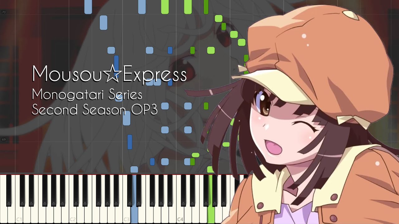 [FULL] Mousou Express - Monogatari Series Second Season OP3 / Otorimonogatari OP - Piano Arrangement