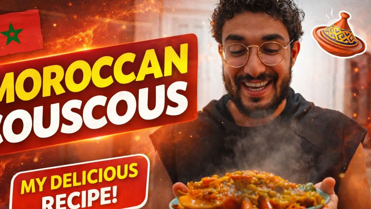 My First Couscous Ever 🇲🇦😋 | أول كسكس فحياتي وبكيت مع البصلة 😭🧅